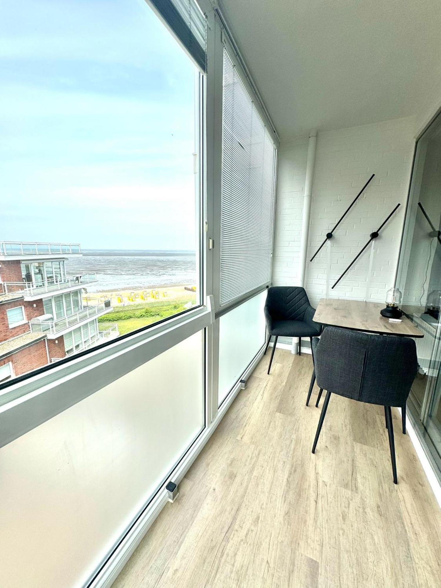 Traumhafte Ferienwohnung - Direkter Meerblick - 50M Zum Strand In Cuxhaven Duhnen In 1A Lage Im Haus Seehuette Exteriör bild